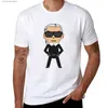 قمصان الرجال الجديدة Karlito T-Shirt الأولاد T Shirts Tirt قميص لطيف ملابس عادية أبيض T القمصان T240227