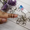 Chandelier Crystal Camal 100pcs Bronze 14mm Antique M Shaped Twisted Connectors Pins For Prisms Bead Lamp Pendants Room Hanging