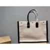 Ysles Ysaint River Gauche Sacs fourre-tout Sac de créateur Nouvelle toile pour femme Lettre Shopping Portable Plage Mode Fourre-tout Grande Capacité Fille Dame Sac à main à bandoulière