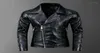 Punk Rock DJ Stage Faux Leather Men Coat High Quality Rivet Motorcyle Jacket Jaqueta Motoqueiro Chaqueta Cuero Men039s Fur 2837703