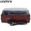 Turntables Looptone Bluetooth Stereo Phono Turntable Vinyl -LP Record Player с AMFM Radio USB/SD Aux Cassette Mp3 Рекордер