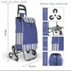 Shopping Carts Vegetable cart family shopping luggage climbing folding handle Q240227