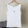 Womens Tanks Designer Top Solid Color Classic Brodery Summer Long and Short Style Sticked Camisole