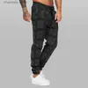 Herenbroeken 2022 Nieuwe Jogger Heren Casual Broek Geruite Broek Mode Streetwear Heren Cargo Broek Fitness Sportscholen Joggingbroek Herenkleding T240227