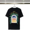 Herrkvinnor designer t skjortor luxe tshirt casablanca för män topp överdimensionerad tee casablanc shirt casa blanca kläd