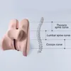 Yastık ayarlanabilir kaydırıcı lomber desteği, ofis sandalyesi koltuk arabası için bel ağrısı ergonomik bellek köpüğü iyileştirin