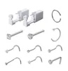 Einweg-Piercing-Einheit, sicher und steril, für Edelstein-Nasenstecker, Piercing-Pistole, Piercer-Werkzeug, Maschinen-Set, Ohrring-Nasenstecker, Körperschmuck 6349384