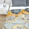 Filtar Nordiska bomullsfilt för sängar Summer Thin Quilt Office Tuppla vardagsrum soffa handduk boho dekor säng sprids ingen örngott