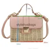 Shoulder Bags Luxury Designer Wicker Woven Rattan Bag Handbags Bohemian Straw Beach for Crossbody ToteH24227