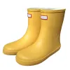 Tênis nova chegada do bebê meninas meninos botas de chuva à prova dwaterproof água primavera outono inverno criança sapatos à prova dwaterproof água rosa amarelo pvc borracha rainboot