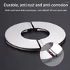 Kitchen Faucets 1Pcs Stainless Steel Faucet Decorative Cover Chrome Finish Self-Adhesive Water Pipe Wall Covers Bathroom Accessories