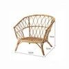 Obozowe meble nordyckie rattan krzesła zewnętrzne dom Balkon ogrodowy krzesło plażowe nowoczesne kreatywne single sofa