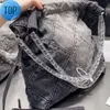 2023 Handtas Maggievluxry 22Bag denim Grand boodschappentas Tas Travel Designer Woman Sling Body Meest dure handtas met zilveren ketting Gabrielle Quilt