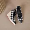 Kleidschuhe LIHUAMAO Espadrilles Knöchelriemen Wedges High Heel Plateaupumps Spitze Zehenseil-Außensohle