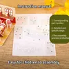 Pussel Christmas Series Cartoon Paper 3D Pussel Children's Kindergarten Early Childhood Handgjorda DIY Education Toys Baby Toysl2403