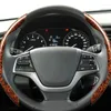 Steering Wheel Covers Car Cover Artificial Leather Non Slip Automotive Protector Universal Wood Grain