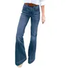 Dżinsowe dżinsowe dżinsowe dżinsowe spodnie szerokie spodnie puszki jagowe dla kobiet rozmiar 20 na panie