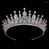 Haarspeldjes HADIYANA Stijlvolle prachtige goud zilver kleur tiara's en kronen voor vrouwen bruiloft sieraden BC6446 zirconia luxe