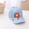 Bollmössor Doit 2024 Mesh Baby Child Baseball Cap Summer Breattable Cartoon Robots pojkar Girls Sun Hats Kids Snapback Hat Gorras