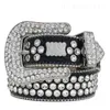 Ceinture en cuir unisexe hommes Bb ceinture de créateur large plaqué argent boucle robe accessoires cintura cuir ordinaire punk femmes ceinture noir taille réglable PJ003 e4