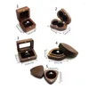 Jewelry Pouches Unique Engagement Ring Box For Proposal Wooden Men 066C