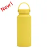 sports Water Bottles large capacity 1L Stainless Steel Powder Coated Water Bottle Leak-Proof Metal Sports Flask Durable Colorful Sports Bottle Multiple Colors