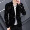 Mens Suits Blazers Slim Fit For Men Business Formal Coat Wedding Jackor Man Fashion Corduroy Blazer Jacket 221125