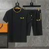 Summer Designer Tracksuits For Mens Sportsuits With Letters Casual Streetwear Fashion Jogger Suits Track Tees Pants Clothing High Quality