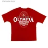 Herr t-shirts olympia män t-shirt bomull korta ärmar svart undertröja manlig solid rand tee sommarmärke kläder homme camiseta maskulina t240227