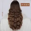 長い深い波フルレースフロントウィッグヒューマンヘアカーリーオンブルブラウンヘアウィッグ女性レースウィッグ合成女性ヘアレースウィッグ速配送