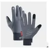 5本の指の手袋男性用アウトドアスポーツグローブ冬のP吸入防止タッチSN女性自転車に乗って防水性とアンチスリップD DHETX