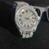 Orologio al quarzo con diamanti hip-hop di lusso di alta qualità dropshipping