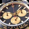 2024 Kontrola QC luksusowa zegarek 40 mm 4130 Automatyczna mechaniczna gumowa bransoletka męskie złote zegarki Wodoodporne zegarki na rękę