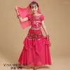 Stage Wear JustSaiyan Costumes de danse du ventre Set Oriental Bellydance Filles Égyptien Bollywood Enfants Vêtements de danse