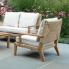 Мебель для кемпинга, сад, роскошный стул из ротанга, массив тикового дерева - Quimby