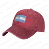 Berets Argentina Flag Fashion للجنسين القطن البيسبول Cap الكلاسيكية البالغة الرجال القابلة للتعديل للنساء قبعة الدنيم