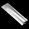 wholesale Long Colorful Open Top Pure Aluminum Foil Heat Sealing Packaging Bag Coffee Powder Tea Nuts Storage Mylar Vacuum Pouches ZZ