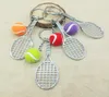 Mini Tennis Niedlicher Schlüsselanhänger Taschenanhänger Ball Ornamente Damen Herren Kinder Schlüsselanhänger Sportfans Souvenir Geburtstagsgeschenk Whole8598873