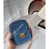 Evening Bags Designer - Denim Camera Bag mini Crossbody Bag Classic pattern with high quality gold hardware 15cm