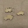 Chains Blank Wooden Keychain Plane Train Jeep Car Shape Key Ring For Engravable Laser Items Glowforge Customized Gifts