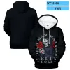Rapper Jelly Roll 3D Print Oversised Women/Men Bluza Bluza Bluza Streetwear Hip Hop Pullover Hooded Jacket Male Tracksuit