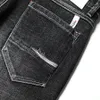 Designer Men's Pants Purple Brand Jeans Summer New Style broderi Självodling och små fötter