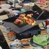 Pannor Camping Griddle Pan Non Stick Maifanshi Grill Black BBQ för kök Restaurang Diskmaskin Säker utomhusbruk