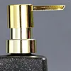 Dispensador de sabão líquido mão 350ml à prova de vazamento garrafa de loção de vidro para bancada lavanderia el banheiro casa