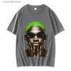 T-shirts hommes Dennis Rodman Green Rare T-shirt graphique Mens Hip Hop Tendance T-shirts à manches courtes Hommes Rétro Coton T-shirt surdimensionné Streetwear T240227