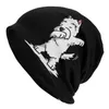 Berets Westie Bonnet Hats śmieszne odrobinę West Highland White Terrier Dog Knitting Hat Unisex y2k Cool Warm Beanie Spring Kpop Caps