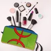 Kosmetiktaschen Amazigh Flagge Tasche Frauen Mode Große Kapazität Berber Tifinagh Make-Up Fall Schönheit Lagerung Toilettenartikel Dopp Kit Box