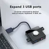 External Volume Control 3 Ports To 3.5mm Jack Driver-Free Adjustable Sound Card Stereo Audio Adapter