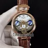 BOVET AMADEO FLEURIER GRAND COLTIANS EDOUARD TOURBILLON ROSE GOLD WHITE SKELETONダイヤルスイスクォーツメンズウォッチブラウンレザーS230F