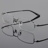 Viodream стекло по рецепту из чистого титана, деловая оправа для очков Oculos De Grau, очки для мужчин, модные очки для чтения Sungl231E